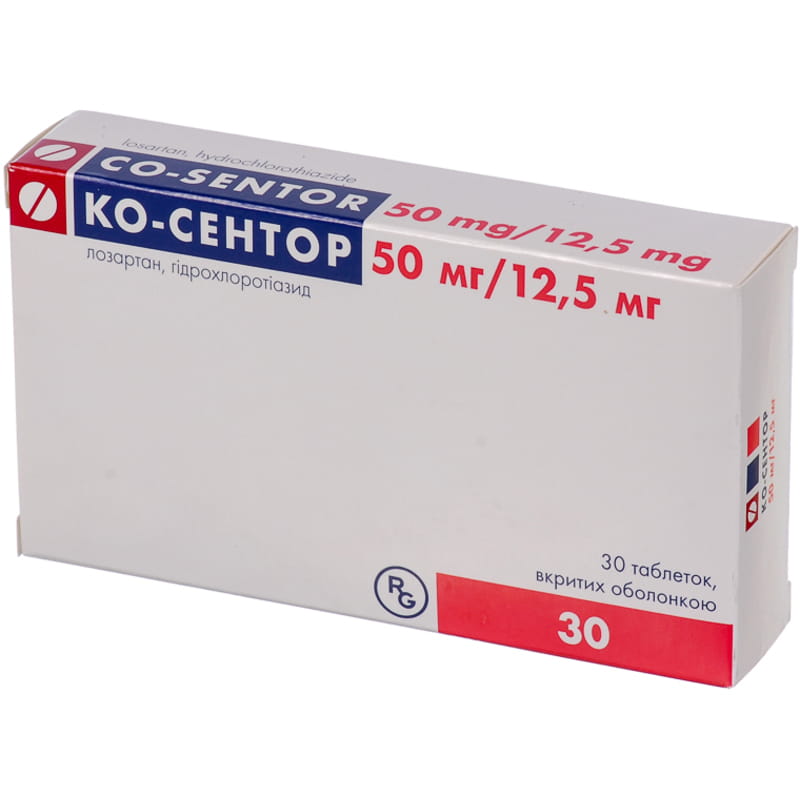 Ко MEDICINES Co-Sentor tablets 50/12,5mg x30