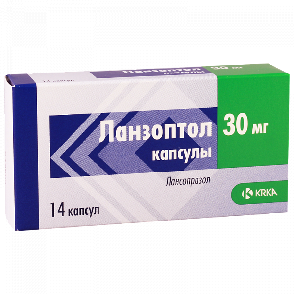 Ланзоптол MEDICINES Lansoptol capsules 30mg x 14