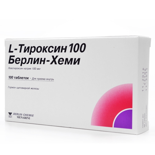 Л MEDICINES L-thyroxine tablets 100mcg x 100