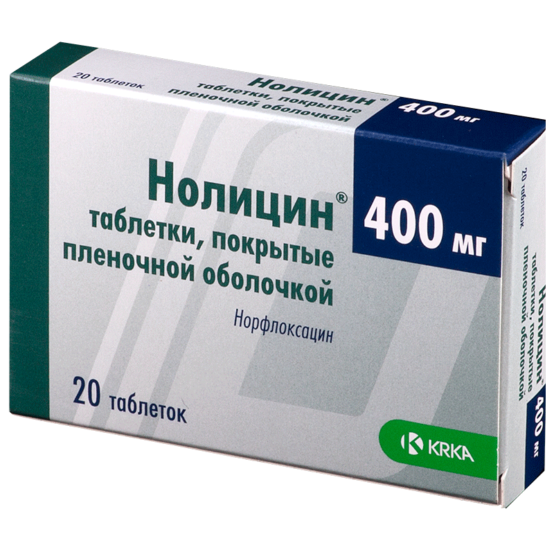 Нолицин ԴԵՂՈՐԱՅՔ Նոլիցին դեղահատեր 400մգ x 20