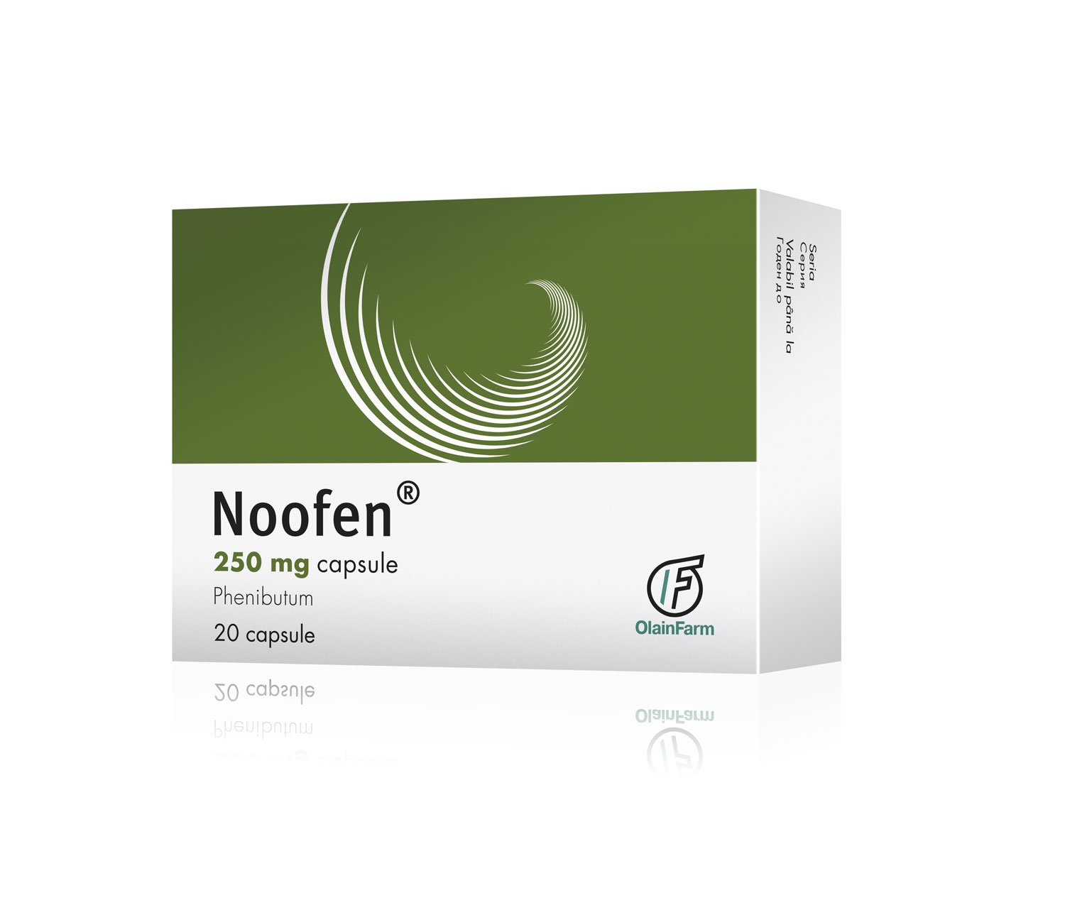 Ноофен(Фенибут) MEDICINES Noofen capsules 250mg x 20