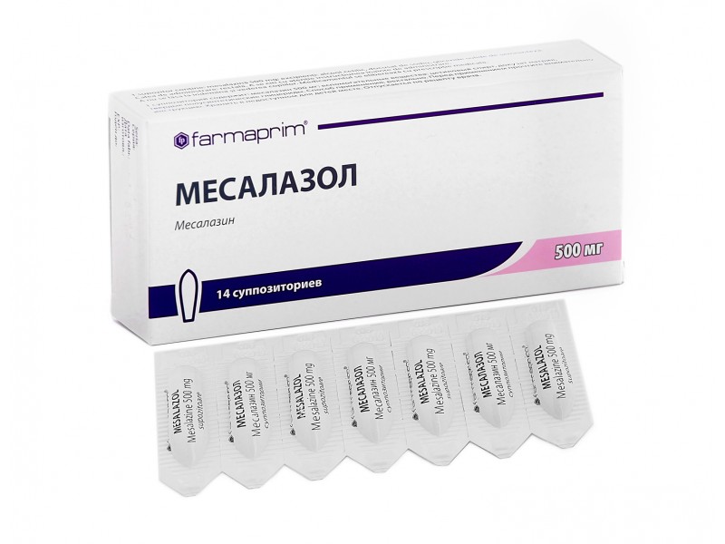 Месалазол MEDICINES Mesalazole suppositories 500mg №14