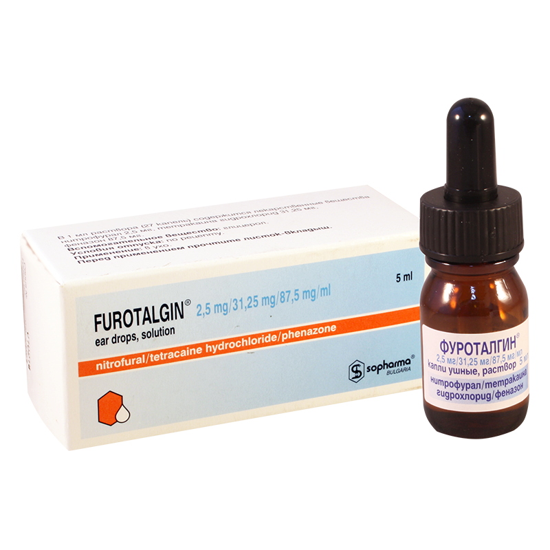 Фуроталгин MEDICINES Furotalgin ear drops 5ml