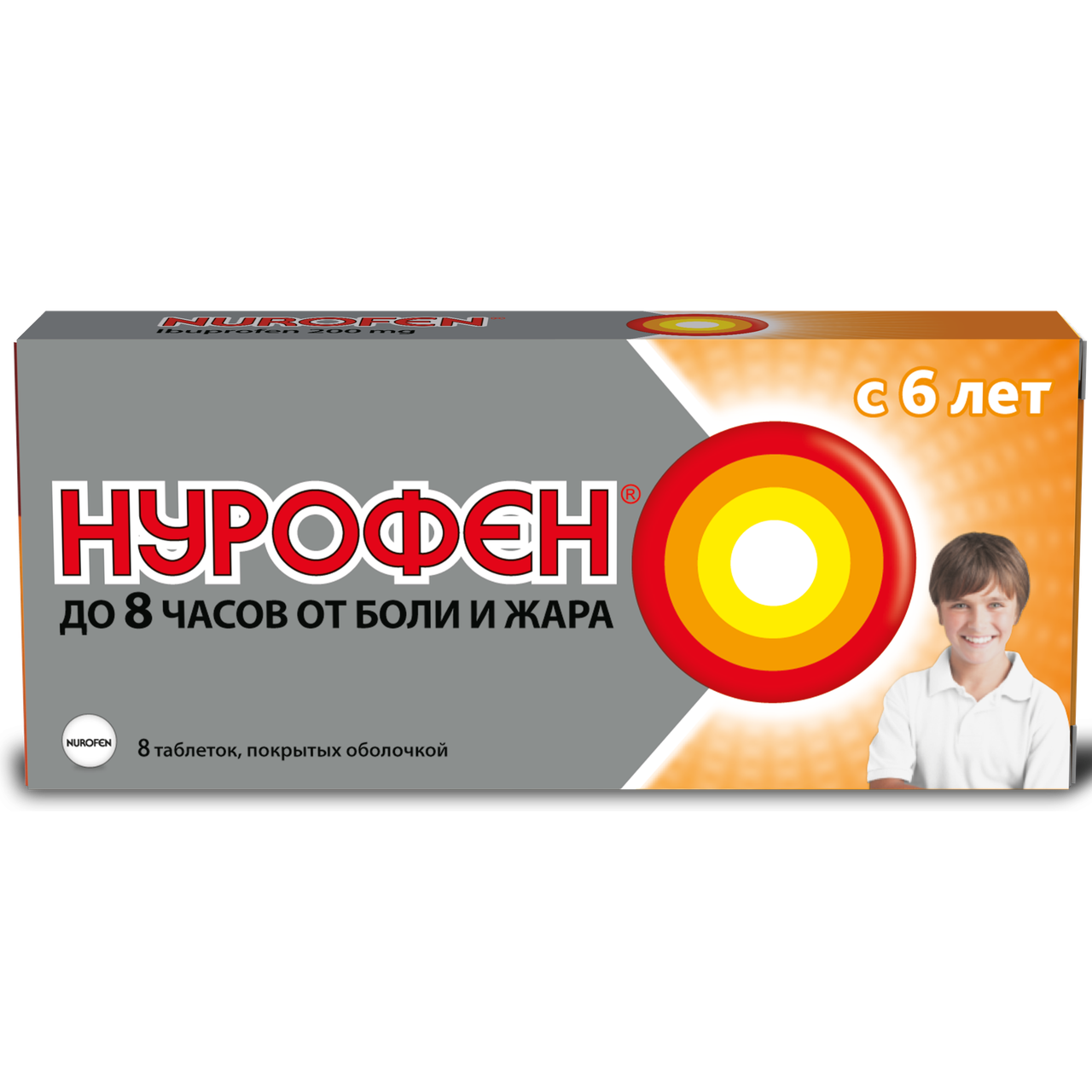 Нурофен MEDICINES Nurofen tablets 6+ years old 200mg x 8