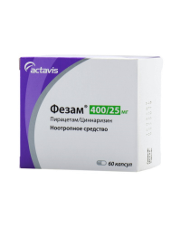 ЛЕКАРСТВЕННЫЕ СРЕДСТВА Фезам Фезам капс 400мг/25мг N60