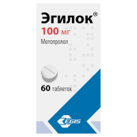 ЛЕКАРСТВЕННЫЕ СРЕДСТВА Эгилок Эгилок таб 100мг N60
