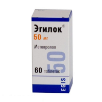 ЛЕКАРСТВЕННЫЕ СРЕДСТВА Эгилок Эгилок таб 50мг N60