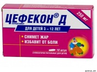 ЛЕКАРСТВЕННЫЕ СРЕДСТВА Цефекон Цефекон-Д свечи 0.25г N10