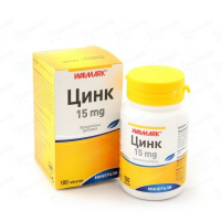 ЛЕКАРСТВЕННЫЕ СРЕДСТВА Цинк Цинк таб.  15мг х 100