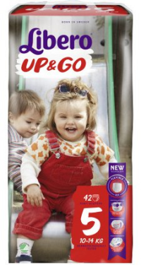 ПРОДУКТЫ ДЛЯ ДЕТЕЙ Либеро Либеро трусики UP&GO #5 (10-14кг)  N42