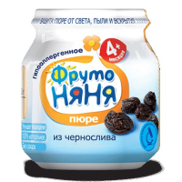 ПРОДУКТЫ ДЛЯ ДЕТЕЙ Фруто Фруто Няня пюре чернослива 100гр.