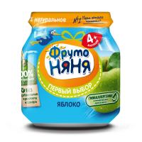 ПРОДУКТЫ ДЛЯ ДЕТЕЙ Фруто Фруто Няня пюре яблоко с 4 мес. 100гр