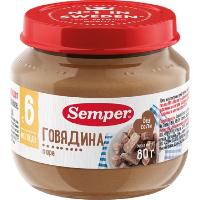 ПРОДУКТЫ ДЛЯ ДЕТЕЙ Сэмпер Сэмпер пюре говядина с 6м 80г
