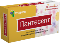 ЛЕКАРСТВЕННЫЕ СРЕДСТВА Пантесепт Пантесепт ваг. свечи 16мг/100мг №10