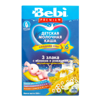 ПРОДУКТЫ ДЛЯ ДЕТЕЙ Беби Беби премиум каша 3 злака с ябл-ромашка,с 6м, 200г 17