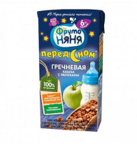 ПРОДУКТЫ ДЛЯ ДЕТЕЙ Фруто Фруто Няня кашка перед сном мол-гречка с ябл.0/2л