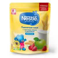 ПРОДУКТЫ ДЛЯ ДЕТЕЙ Нестле Нестле каша молоч пшен с ябло и земляник  220г зп 3187
