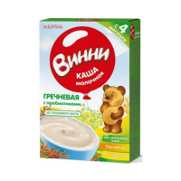 ПРОДУКТЫ ДЛЯ ДЕТЕЙ Винни Винни каша молочная гречневая с 4м,200 г