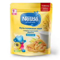 ПРОДУКТЫ ДЛЯ ДЕТЕЙ Нестле Нестле каша мол. мультизлак.мед абрикос,з/п 220г 3184