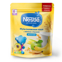 ПРОДУКТЫ ДЛЯ ДЕТЕЙ Нестле Нестле каша мол. мультизлак.ябл банан, з/п 220г 3163