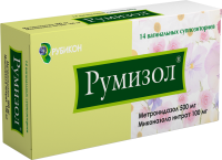 ЛЕКАРСТВЕННЫЕ СРЕДСТВА Румизол Румизол 500мг/100мг  ваг. свечи  х 14