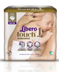 ПРОДУКТЫ ДЛЯ ДЕТЕЙ Либеро Либеро подгузники Touch #1 (2-5кг)  N22 
