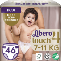 ПРОДУКТЫ ДЛЯ ДЕТЕЙ Либеро Либеро подгузники Touch #4 (7-11кг)  N46  (7987)