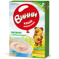 ПРОДУКТЫ ДЛЯ ДЕТЕЙ Винни Винни каша молочная овсяная с пребиот. с 5м,200 г