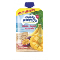 ПРОДУКТЫ ДЛЯ ДЕТЕЙ Когда Когда я вырасту пюре манго,банан,маракуйя 180г.8м+/163