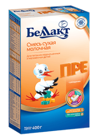 ПРОДУКТЫ ДЛЯ ДЕТЕЙ Беллакт Беллакт пре молочная смесь с рождения 400г