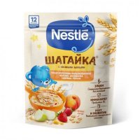 ПРОДУКТЫ ДЛЯ ДЕТЕЙ Нестле Нестле каша мол шагайка мульт с яблоком и абрикосом  190гс12м/3202