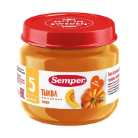 ПРОДУКТЫ ДЛЯ ДЕТЕЙ Сэмпер Сэмпер пюре тыква 5м  80г.