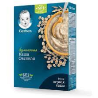 ПРОДУКТЫ ДЛЯ ДЕТЕЙ Гербер Гербер каша безмолочная овсяная с6м 180г/3421