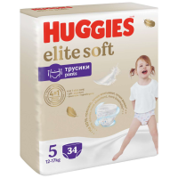 ПРОДУКТЫ ДЛЯ ДЕТЕЙ Хаггис Хаггис трусики #5 (12-17 кг) elite soft  N34
