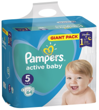 ПРОДУКТЫ ДЛЯ ДЕТЕЙ Памперс Памперс подгузники #5 большой (11-16кг)  N64