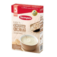 ПРОДУКТЫ ДЛЯ ДЕТЕЙ Сэмпер Сэмпер каша безмолочная овсяная с5 мес. 180гр.