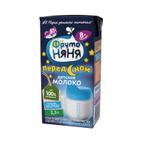 ПРОДУКТЫ ДЛЯ ДЕТЕЙ Фруто Фруто Няня молоко детское перед сном 0,2л 8м+