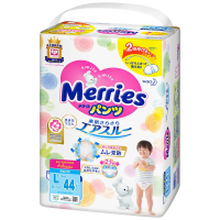 ПРОДУКТЫ ДЛЯ ДЕТЕЙ Мерриес Мерриес трусики-подгузники #4 L(9-14кг) 44шт