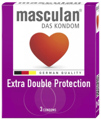 МЕДИЦИНСКИЕ ПРИНАДЛЕЖНОСТИ Маскулан Маскулан Презерватив Extra Double protection N3