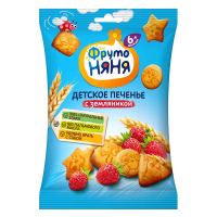 ПРОДУКТЫ ДЛЯ ДЕТЕЙ Фруто Фруто Няня печенье детское с земляникой 6м+ 50г