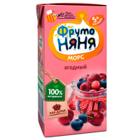 ПРОДУКТЫ ДЛЯ ДЕТЕЙ Фруто Фруто Няня морс ягодный 5м+ 0,2л.