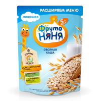 ПРОДУКТЫ ДЛЯ ДЕТЕЙ Фруто Фруто Няня каша молочная овсяная 5м+ 200г.