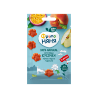 ПРОДУКТЫ ДЛЯ ДЕТЕЙ Фруто Фруто Няня фруктовые кусочки яблоко персик маракуйя 12м+ 15г
