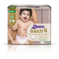 ПРОДУКТЫ ДЛЯ ДЕТЕЙ Либеро Либеро подгузники Touch #4 7-11кг N44 (79007)