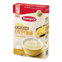 ПРОДУКТЫ ДЛЯ ДЕТЕЙ Сэмпер Сэмпер каша безмолочная кукурузная с 5 мес. 180гр.