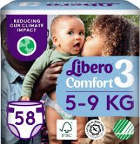 ПРОДУКТЫ ДЛЯ ДЕТЕЙ Либеро Либеро подгузники #3 (5-9кг) N58 (84005)