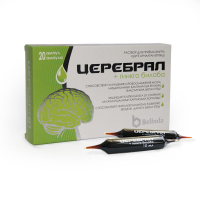 ЛЕКАРСТВЕННЫЕ СРЕДСТВА Церебрал Церебрал + Гинкго билоба р-р д/перорал. прим. амп 10мл x20
