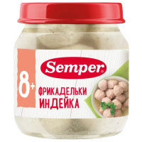 ПРОДУКТЫ ДЛЯ ДЕТЕЙ Сэмпер Сэмпер пюре овощ.фрикадельки индейка 100гр.