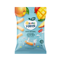 ПРОДУКТЫ ДЛЯ ДЕТЕЙ Фруто Фруто Няня кукурузные палочки яблоко манго12м+ 20г