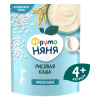 ПРОДУКТЫ ДЛЯ ДЕТЕЙ Фруто Фруто Няня каша молочная рисовая с 4+ мес. 200г